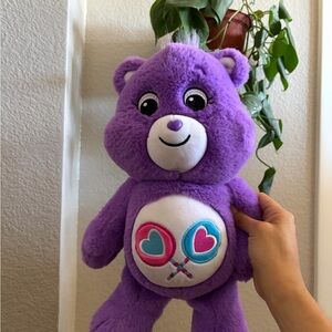 Care Bears Purple Plush with Heart Lollipop Belly Design